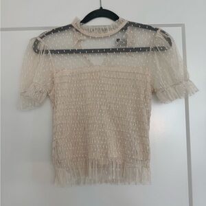 Forever 21 Cream Blouse